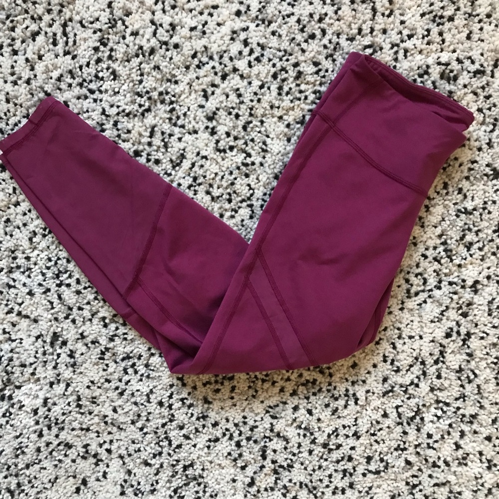 Old navy mesh detail active leggings magenta